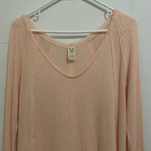 We the Free Catalina Light Peach Long Sleeve Thermal Top - Picture 5 of 8
